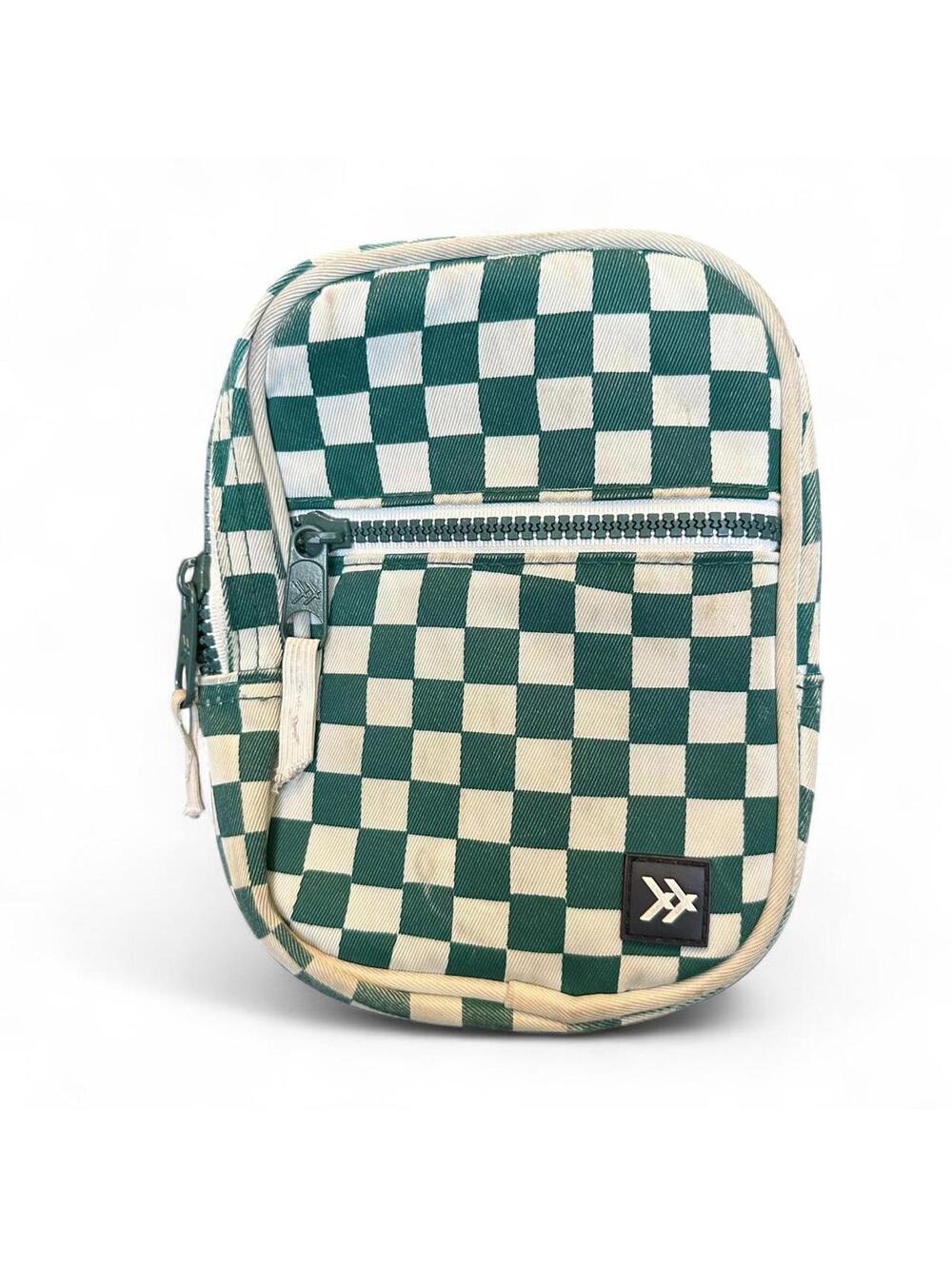 Green checkered crossbody without the strap